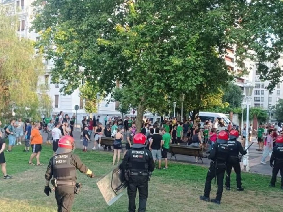 Altercados durante la final del Mundial de Fútbol en Bilbao