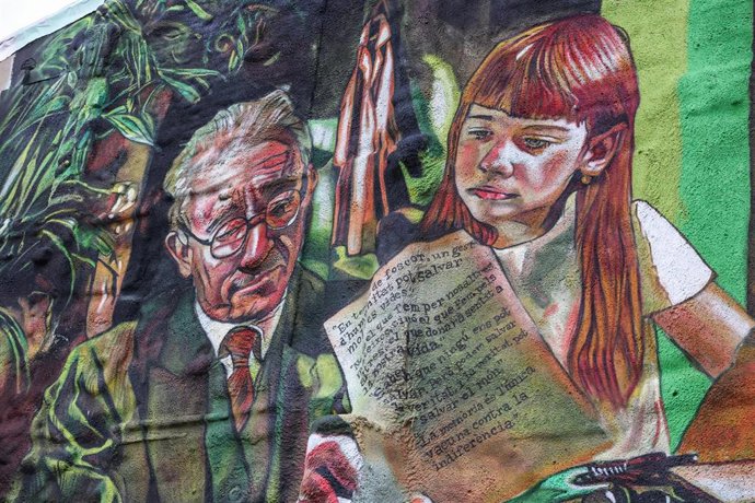 Archivo - Mural 'Per un futur millor'