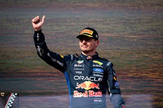 July 26, 2026, Budapest, Pest, Hungary: Max Verstappen (NLD) (Oracle Red Bull Racing) on the podium after the race of the Formula 1 Aws Hungarian Grand Prix 2026 at the Hungaroring
