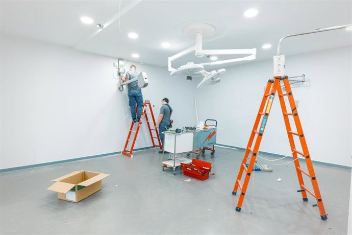 Obras de verano en el Hospital Virgen del Rocío de Sevilla.