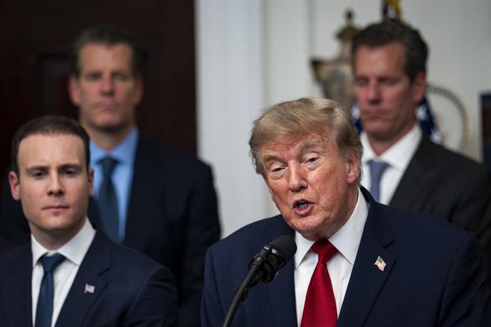 El presidente de EEUU, Donald Trump, en un acto en Washington.