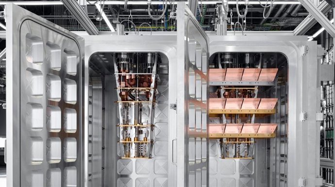Fotografía de los módulos de IBM.