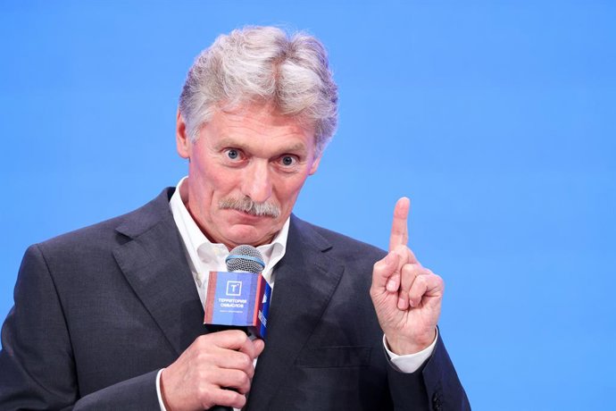 RUSSIA, MOSCOW REGION - JULY 27, 2026: Russian President Putin's Spokesman Dmitry Peskov speaks at the 2026 All-Russian Youth Educational Forum ''Territory of Meanings'' at the Senezh Management Workshop in Solnechnogorsk, northwest of Moscow