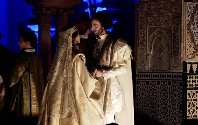 Archivo - Imagen de recreación de la boda de Carlos V e Isabel de Portugal en el Real Alcázar de Sevilla.