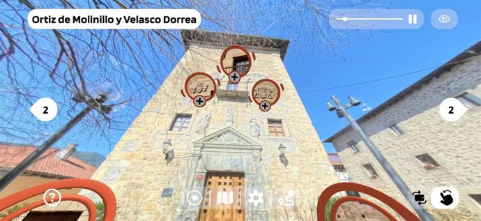 Además de la reconstrucción visual del espacio en alta resolución, la aplicación actúa como una guía multimedia enriquecida