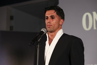 Joao Cancelo at his presentation after signing his new contract as a new FC Barcelona player at the Commercial Office on 20 August 2026 in Barcelona, Spain.