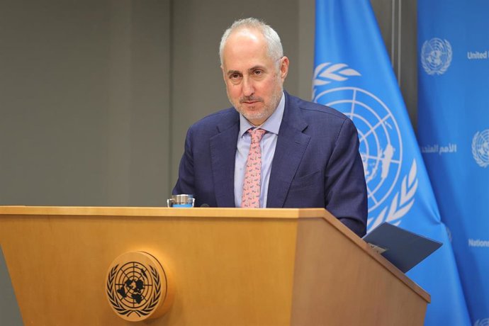 Archivo - El portavoz del secretario general de Naciones Unidas, Stéphane Dujarric