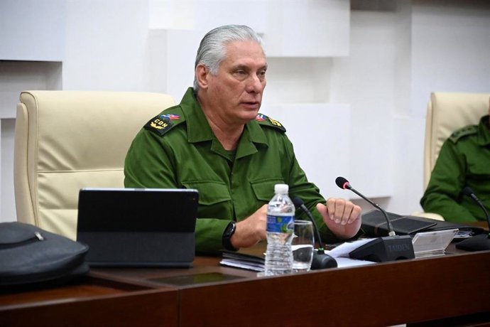 Archivo - Arquivo - O presidente de Cuba, Miguel Díaz-Canel