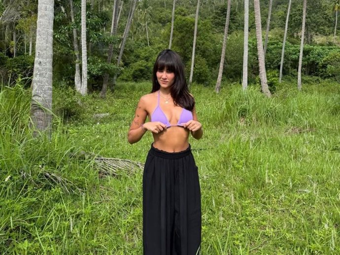 Aitana Ocaña durante sus vacaciones de verano en Tailandia