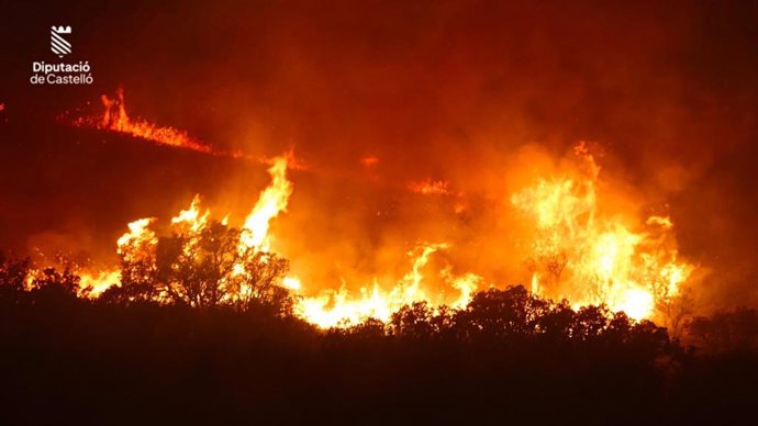 Incêndio florestal em Segorbe (Castellón)