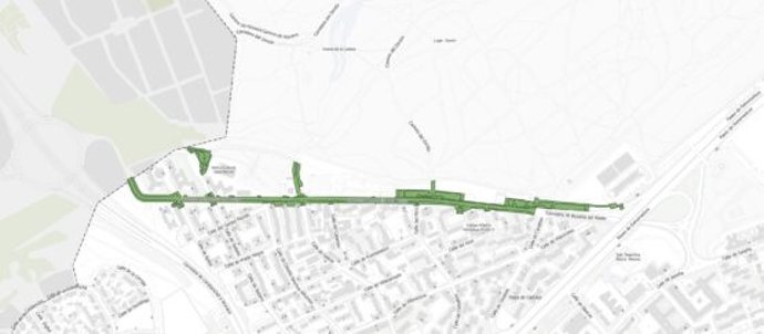 La Carretera de Boadilla será renovada por el Ayuntamiento para ganar espacio peatonal, arbolado y plazas de aparcamiento