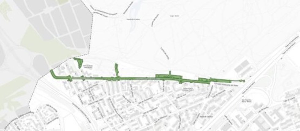 La Carretera de Boadilla será renovada por el Ayuntamiento para ganar espacio peatonal, arbolado y plazas de aparcamiento