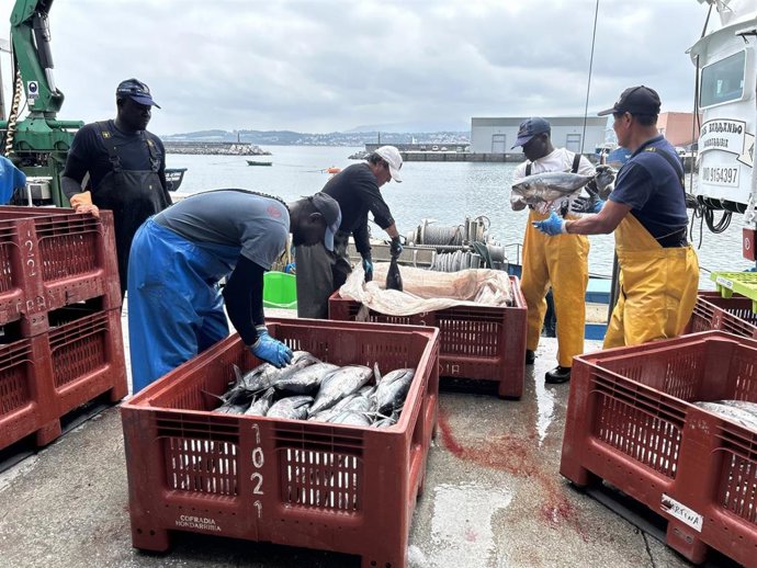 PEscadores en Gipuzkoa.