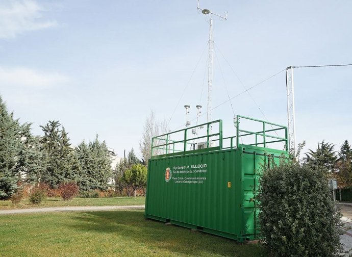 Archivo - Estación de medición de contaminación atmosférica
