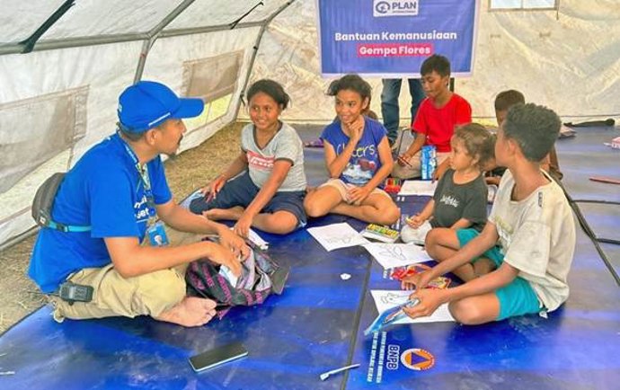 Plan International advierte de que la escolarización de 25.000 niños está en riesgo en Indonesia tras el terremoto