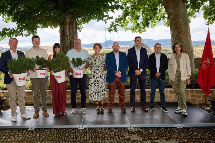 La presidenta de Navarra, María Chivite, participa en Legarda en la presentación de la campaña 2026-2027 del proyecto Bosque CPEN.