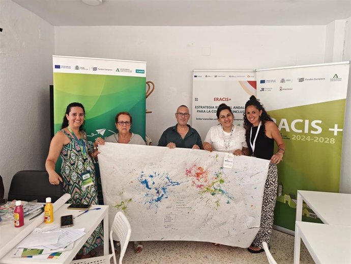 Organizadores de un taller en Medina Sidonia dentro de la Eracis+ que gestiona la Diputación de Cádiz