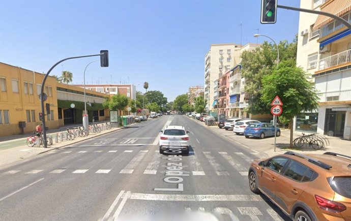 Imagen de Google Maps de la calle López de Gomara, en Sevilla.