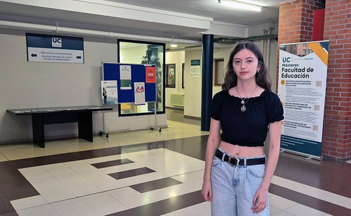 Yanira Gabriela Borbolla, estudiante de Grado en Educación Primaria, una de las alumnas que ha realizado voluntariado
