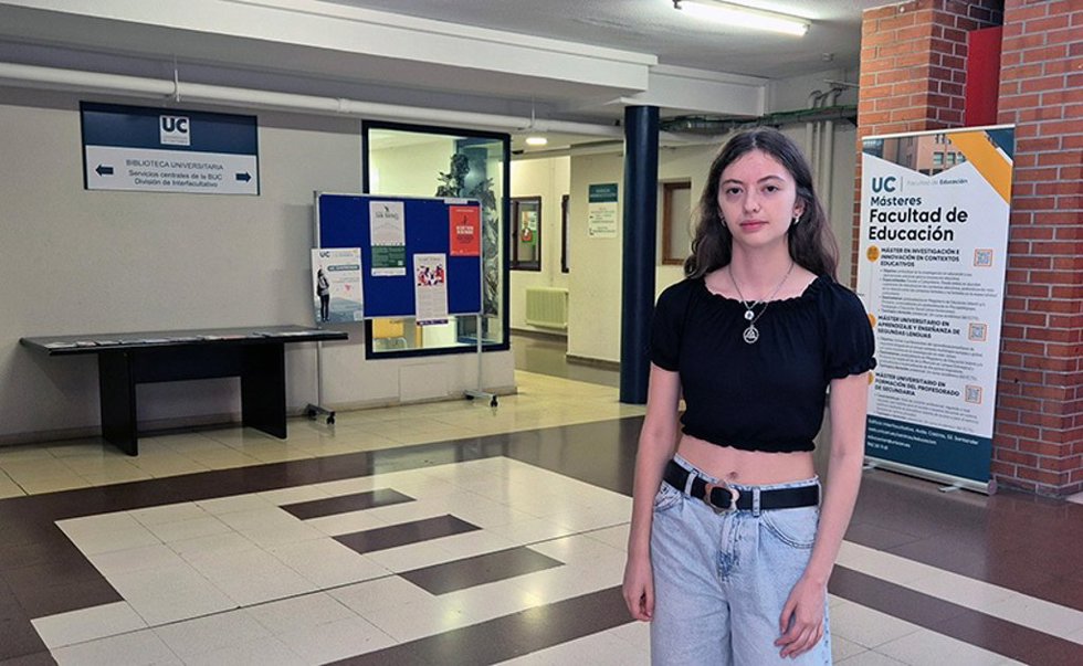 Yanira Gabriela Borbolla, estudiante de Grado en Educación Primaria, una de las alumnas que ha realizado voluntariado