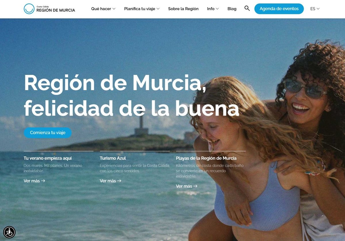 La web de Turismo de la Región supera los 2,3 millones de páginas vistas y registra 4.561 reservas en el primer semestre
