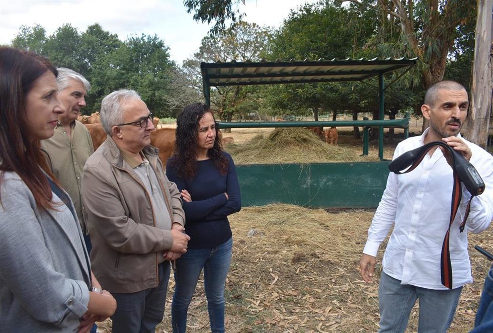 La conselleira de Medio Rural, María José Gómez, presenta en Muíños (Ourense) el proyecto piloto de vallado virtual de ganado vacuno para la prevención de incendios forestales