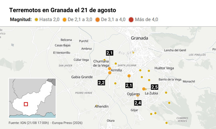 Terremotos en Granada