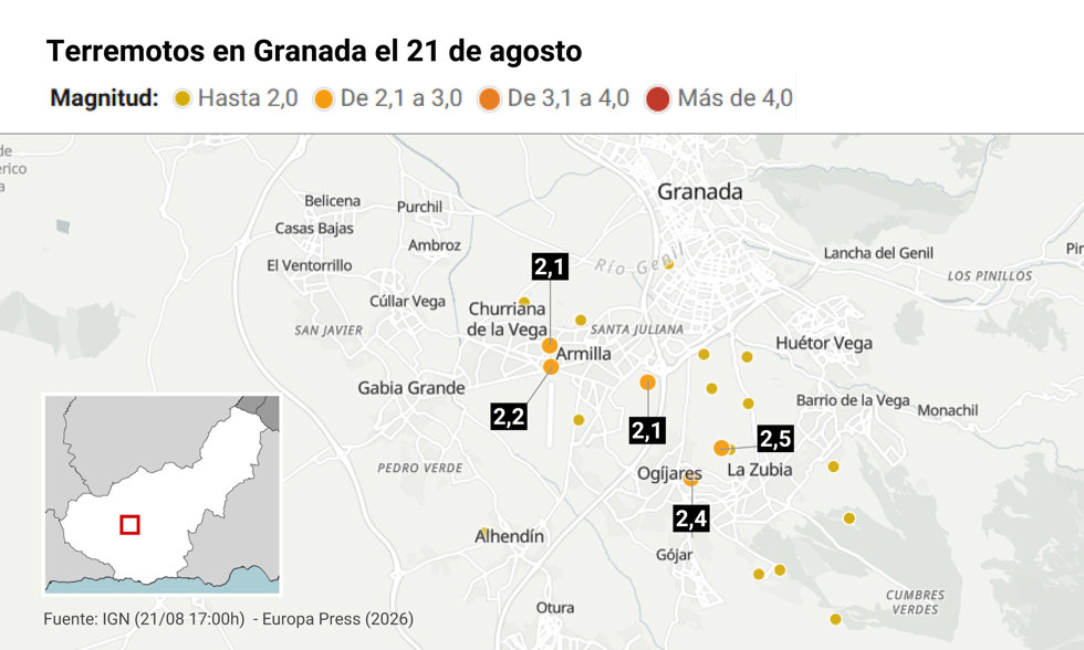 Terremotos en Granada