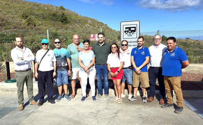 El servicio para caravanas en el Centro Logístico de La Guancha