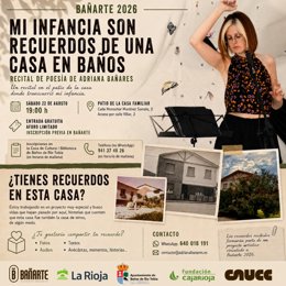 Recital de Adriana Bañares en la casa donde transcurrió su infancia cuelga el cartel de completo a doce días del mismo