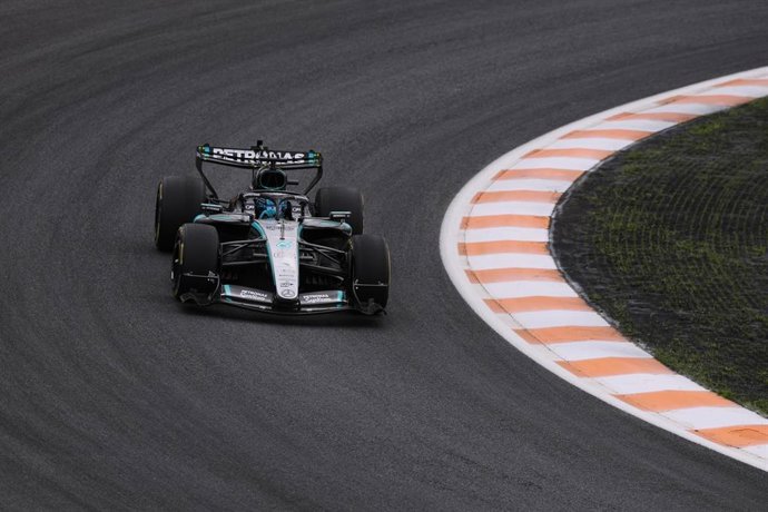 El piloto inglés de F1 George Russell (Mercedes), en el GP de Países Bajos 2026.