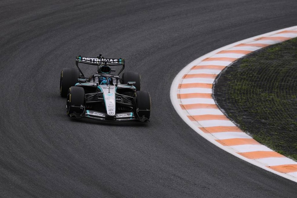 El piloto inglés de F1 George Russell (Mercedes), en el GP de Países Bajos 2026.