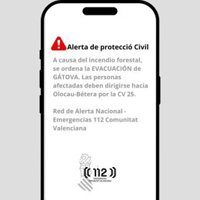 La Generalitat ordena evacuar Gátova por el incendio de Segorbe