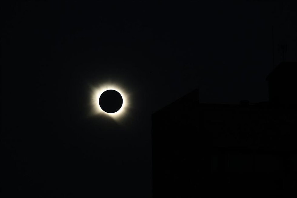 Vista del eclipse solar total de 2026