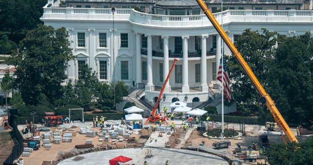 El presidente del Supremo autoriza que continúen las obras del salón de baile de la Casa Blanca