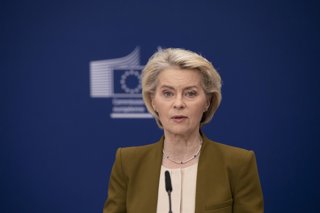 Archivo - June 9, 2026, Brussels, Brussels, Belgium: The President of the European Commission, Ursula von der Leyen, held a press briefing today to outline the 21st package of sanctions against Russia.