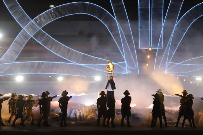 August 21, 2026, Taranto, ITALIA: La cerimonia di apertura dei XX Giochi del Mediterraneo, Taranto, 21 agosto 2026. /////  The opening ceremony of the XX Mediterranean Games in Taranto, Italy, 21 August 2026. ANSA/RENATO INGENITO