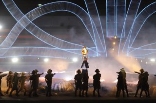 August 21, 2026, Taranto, ITALIA: La cerimonia di apertura dei XX Giochi del Mediterraneo, Taranto, 21 agosto 2026. /////  The opening ceremony of the XX Mediterranean Games in Taranto, Italy, 21 August 2026. ANSA/RENATO INGENITO
