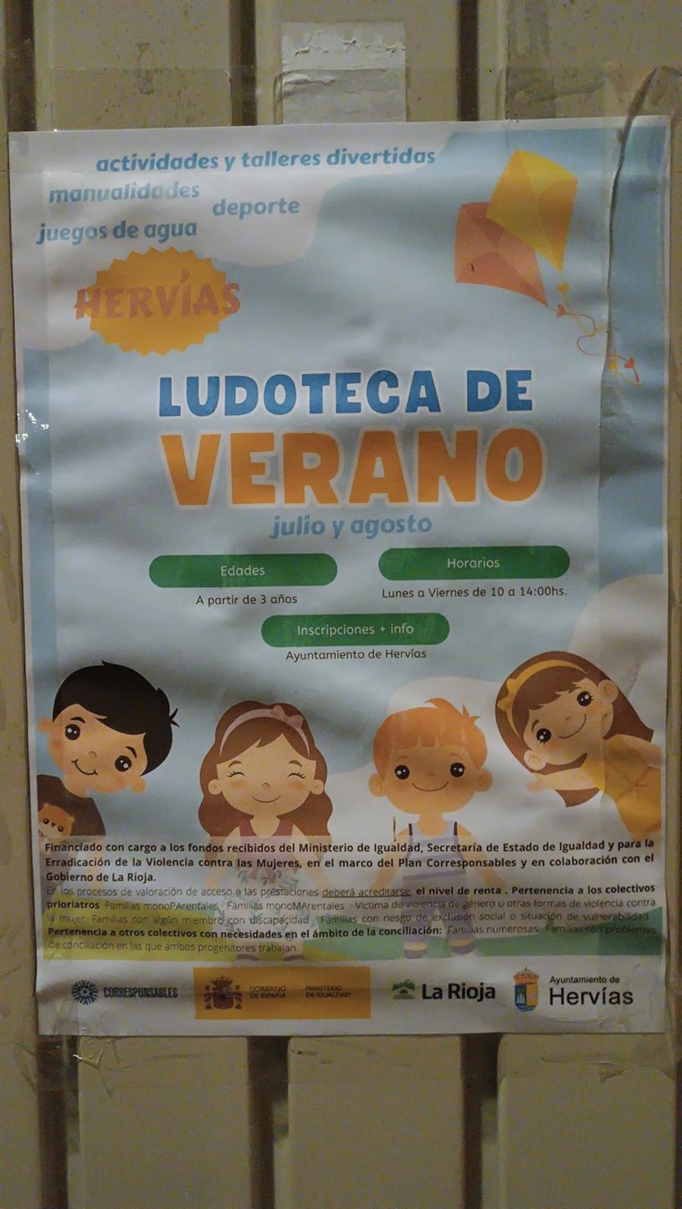 Ludoteca de verano de Hervías