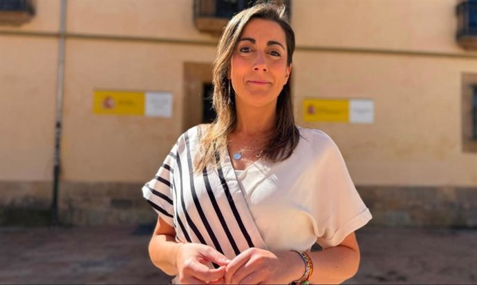 Archivo - La portavoz del Grupo Municipal de Vox en el Ayuntamiento de Oviedo, Sonsoles Peralta.