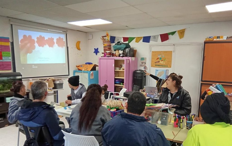 Una actividad del centro ocupacional de Deixalles Eivissa.