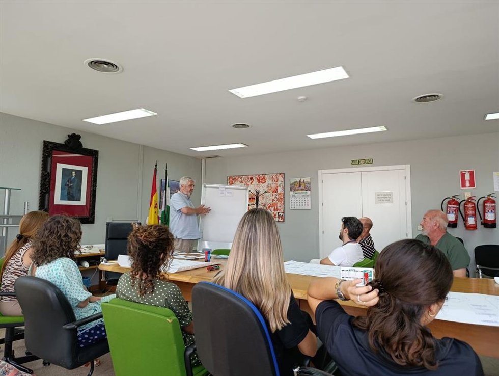 Imagen del club de lectura del centro penitenciario Sevilla I.