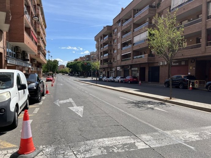 Imatge d'un dels carrers afectats.