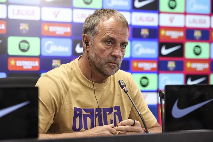 El entrenador del FC Barcelona, Hansi Flick