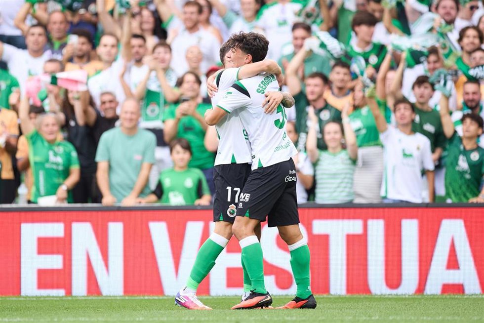 Sergio Martínez celebra su gol ante el Villarreal