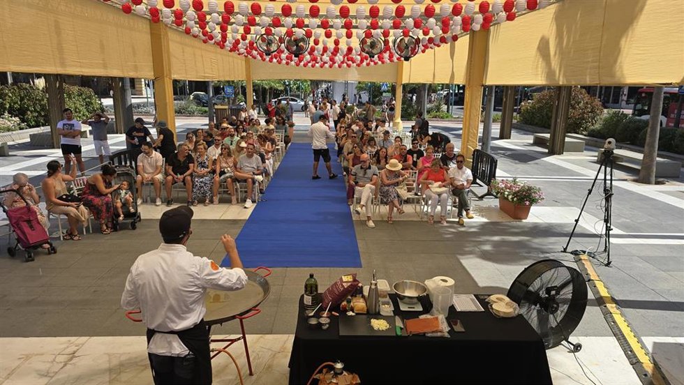 Katsu Izakaya durante su exhibición en la Feria de Almería.