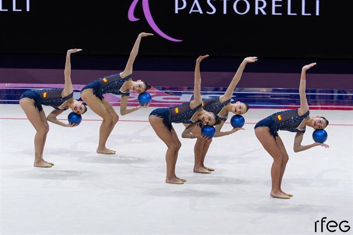 Equipo sénior español de gimnasia artística.