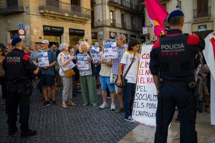 Els concentrats a Barcelona
