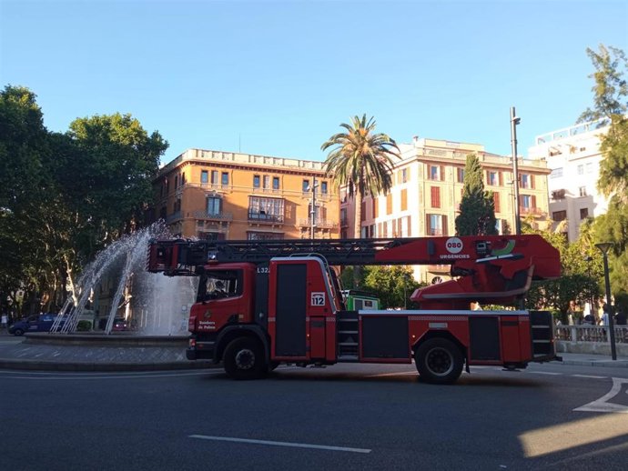Archivo - Una actuación de los Bomberos de Palma.