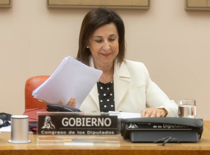 Archivo - Arquivo - A ministra da Defesa, Margarita Robles, comparece à Comissão de Defesa do Congresso, em 20 de novembro de 2024, em Madri (Espanha). Durante sua intervenção, Robles apresentou as linhas gerais da política de seu ministério.